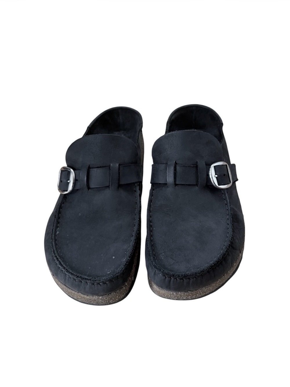 BIRKENSTOCK WOMEN'S BUCKLEY oil leather clogs